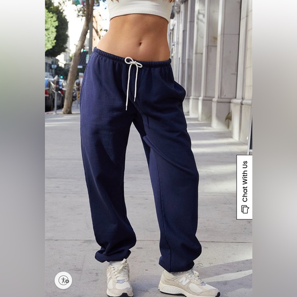 John Galt women’s navy Rosa sweat pants - Picture 1 of 7
